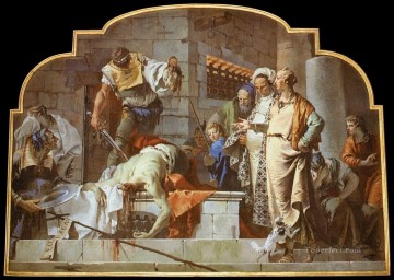ジョバンニ・バティスタ・ティエポロ Painting - 洗礼者ヨハネの斬首 ジョバンニ・バティスタ・ティエポロ